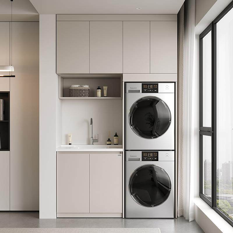 合干阳NEP台柜洗衣烘机组柜机双机叠放套装洗衣机柜伴侣一体柜蜂