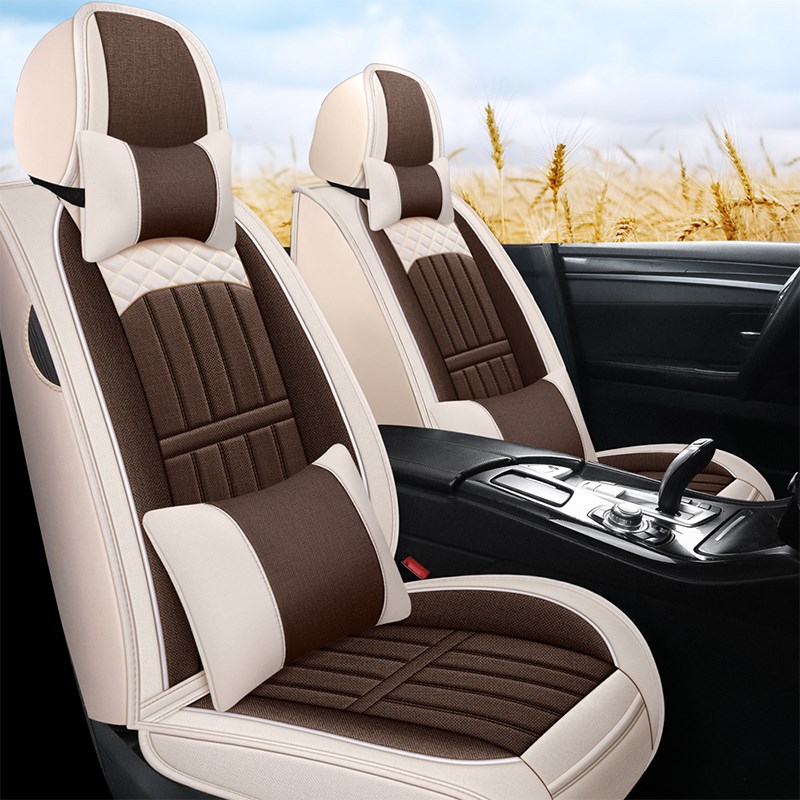 福田祥菱V1V2V3座套M1单排V2双排坐垫专N用货车厢货全包亚麻座套