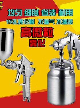 德国进口F-75油漆喷枪W-71气动上下壶喷壶家俱汽车涂料胶水高雾化