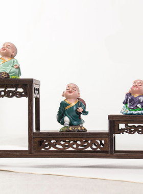 鸡翅木质明式博古架收纳架居x家客厅红木展示架仿古中式工艺品摆