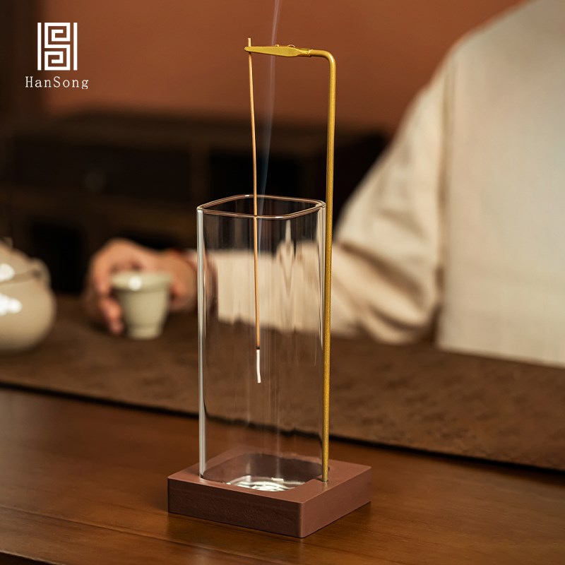 倒挂式香薰炉线香香插香夹檀香支架E客厅创意防风观赏熏香炉点线