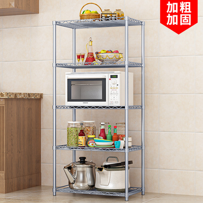 厨房置物架落地多层家用微波炉y烤箱锅架卫生间收纳储物货架子客