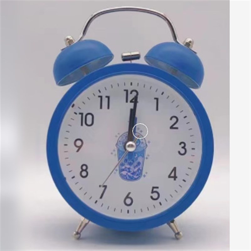 创意桌面学生机械铃静音简约台式卡D通指针夜光闹钟起床神器603