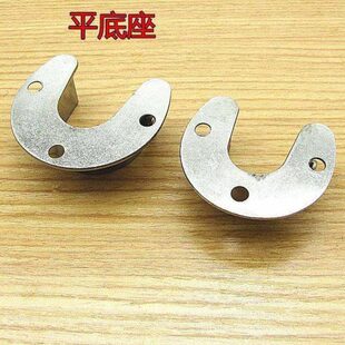 加厚304不锈钢法兰座衣柜配件挂衣杆座圆管晾衣杆固定托座子支架