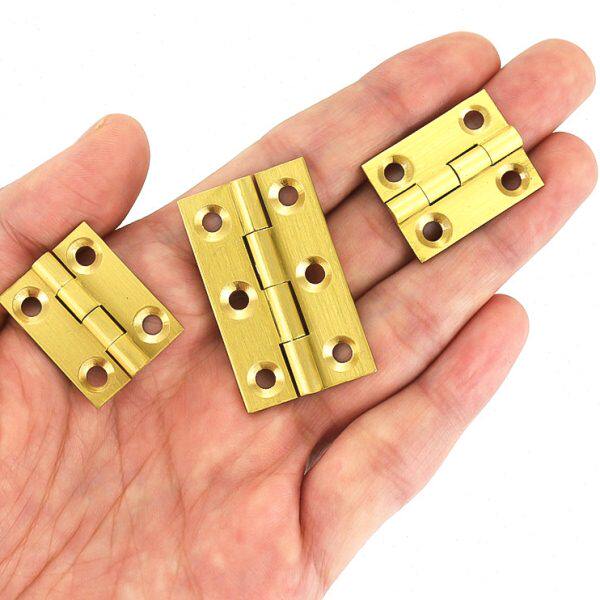黄铜合页平开红木家具首饰木盒柜门铰链折叠小合页小铰链小型合页