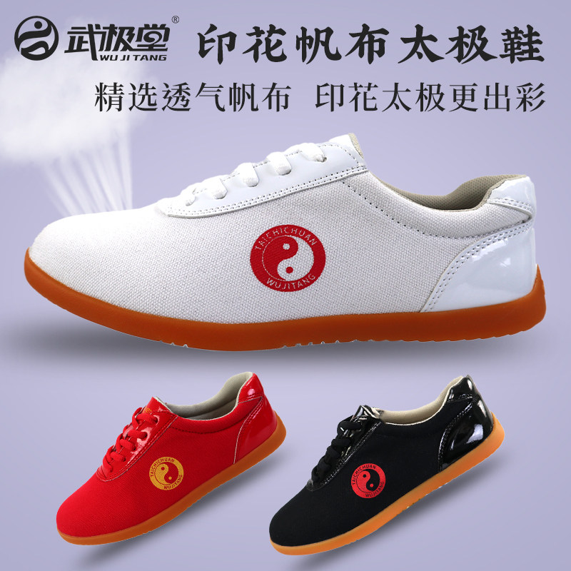 武极堂太极鞋透气帆布图片