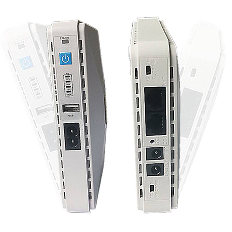 POE mini UPS不间断电源5v9v12v可调光猫路由器备用电源24V15VPOE