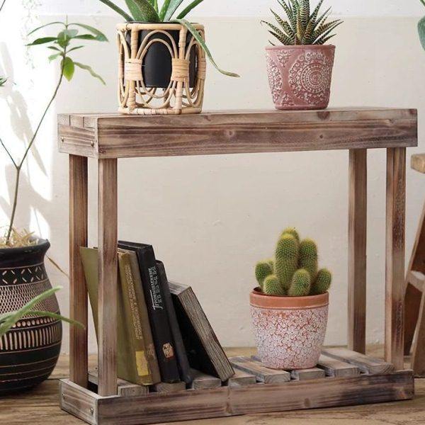 复古实木落地花架花园庭院阳台花盆工具置物架防腐木桌子组装花台,家居饰品,户外/庭院摆件,淘宝优惠券,粉丝福利购,淘宝优惠卷