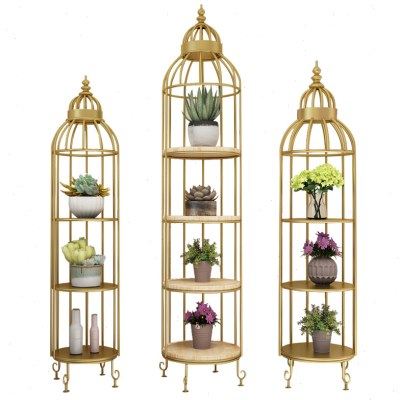 花架铁艺多层室内多功能实木花架子客厅落地式移动置物架花架现货,收纳整理,阳台置物架,淘宝优惠券,粉丝福利购,淘宝优惠卷