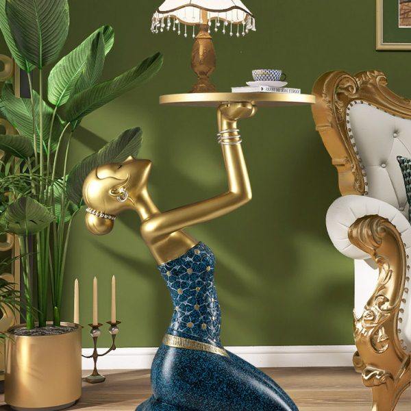 轻奢高级感落地摆件大型客厅角落电视柜沙发旁边几艺术家居装饰品,家居饰品,落地摆件,淘宝优惠券,粉丝福利购,淘宝优惠卷