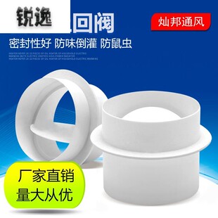 排水管烟道防虫ABS管道止逆阀防鼠防逆流单向阀卫生间防臭餐馆100