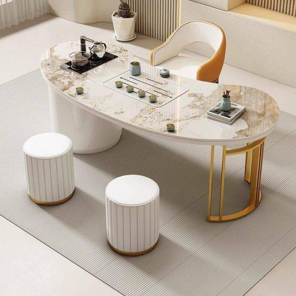 轻奢岩板阳台茶桌椅组合家用小户型茶台一体烧水壶可移动折叠茶桌,商业/办公家具,茶台/茶桌,淘宝优惠券,粉丝福利购,淘宝优惠卷