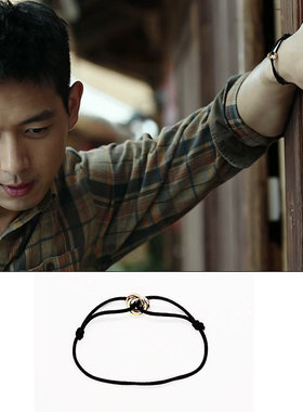 2024谢之遥李现同款手s绳小皮筋送给男朋友情侣手链一对头绳带手