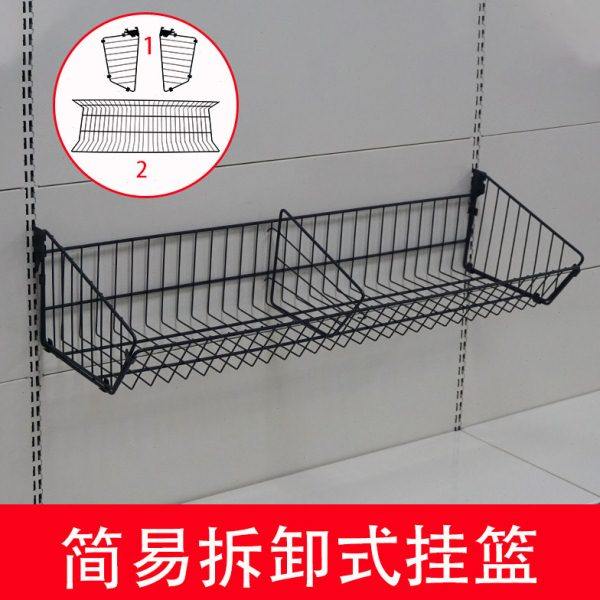 锦纳黑色可拆卸组合式挂篮四柱超市货架配件斜口可加隔片挂框窄款,商业/办公家具,货架附件/货架配件/洞洞板配件,淘宝优惠券,粉丝福利购,淘宝优惠卷