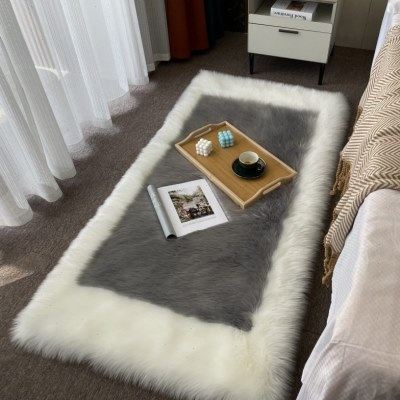 新款回形仿羊毛加厚卧室牀边毯简约时尚飘窗阳台长毛客厅茶几地垫,居家日用,一次性口罩垫,淘宝优惠券,粉丝福利购,淘宝优惠卷