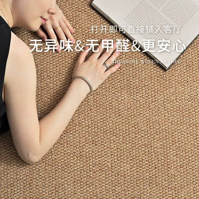 仿剑麻地毯客厅耐脏易打理新款中古风卧室防猫抓地垫防滑大面积