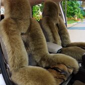 新款 汽车坐垫冬季 整张羊皮车垫皮毛一体座垫 全包纯羊毛坐垫 晶都