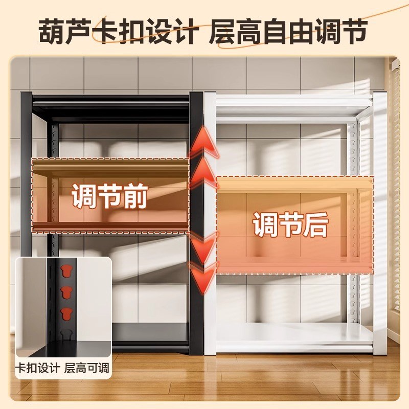 仓储货架置物架多层落o地仓库阳台储物架杂物间地下室钢制收纳铁