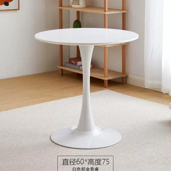 现代简约小户型家用网红郁金香岩板小圆桌洽谈桌椅组合酒店咖啡桌,住宅家具,岩板餐桌,淘宝优惠券,粉丝福利购,淘宝优惠卷