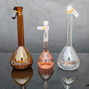 100 250 1000ml棕色具塞容量瓶 华鸥A级玻璃容量瓶5 500