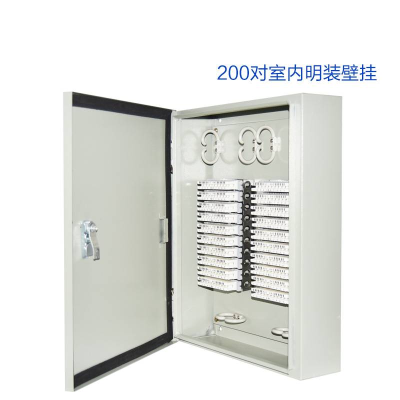 室内壁挂式200/300/400对100/200/150回明装旋卡科龙大对数分线箱