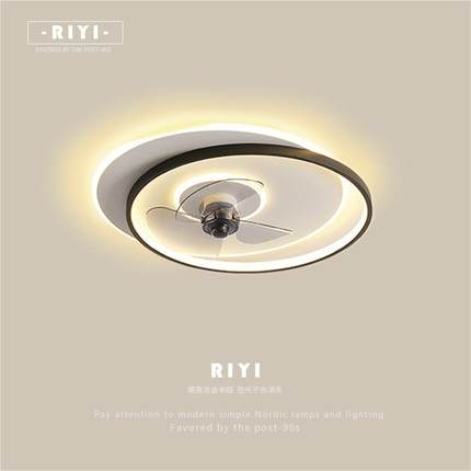 简约现代led卧室灯房间灯隐形带电风扇灯超薄吸顶灯餐厅书房灯具