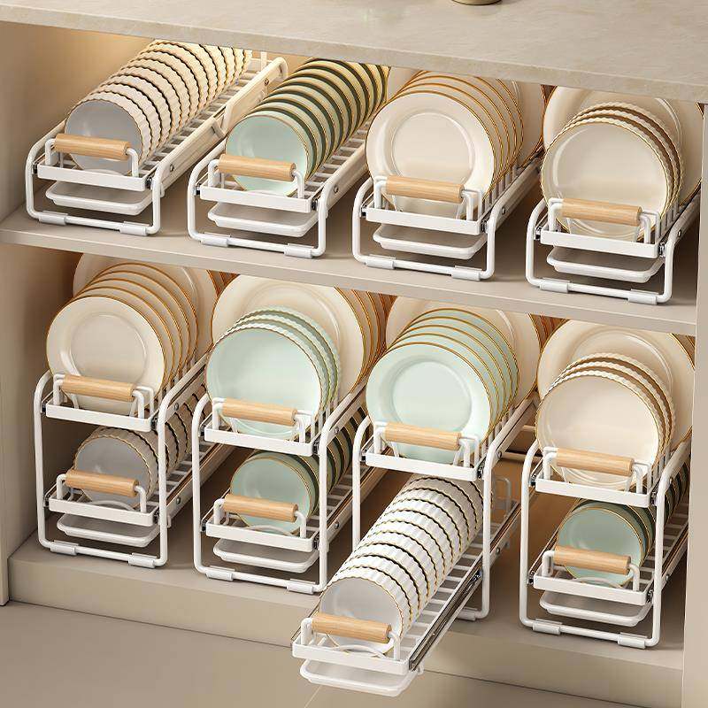 厨房柜抽屉内置碗架抽拉碗碟架橱柜拉篮碗篮碗盘收纳架沥水置物架,厨房/烹饪用具,抹布架/厨房清洁收纳架,淘宝优惠券,粉丝福利购,淘宝优惠卷