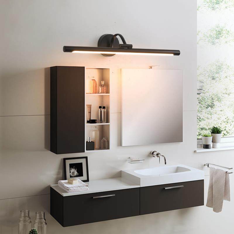 6R浴室镜前灯卫生间化妆台梳妆台LED简约壁灯三色变光超亮补光镜