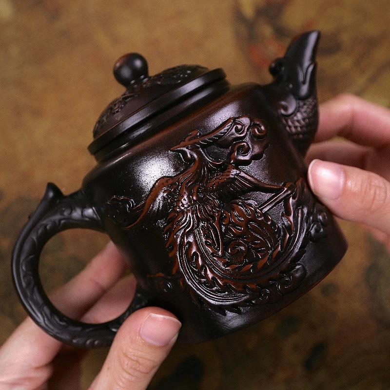 紫陶壶家大容量威车#709用中式泡茶惠壶紫壶好用实泡茶喝茶必砂茶