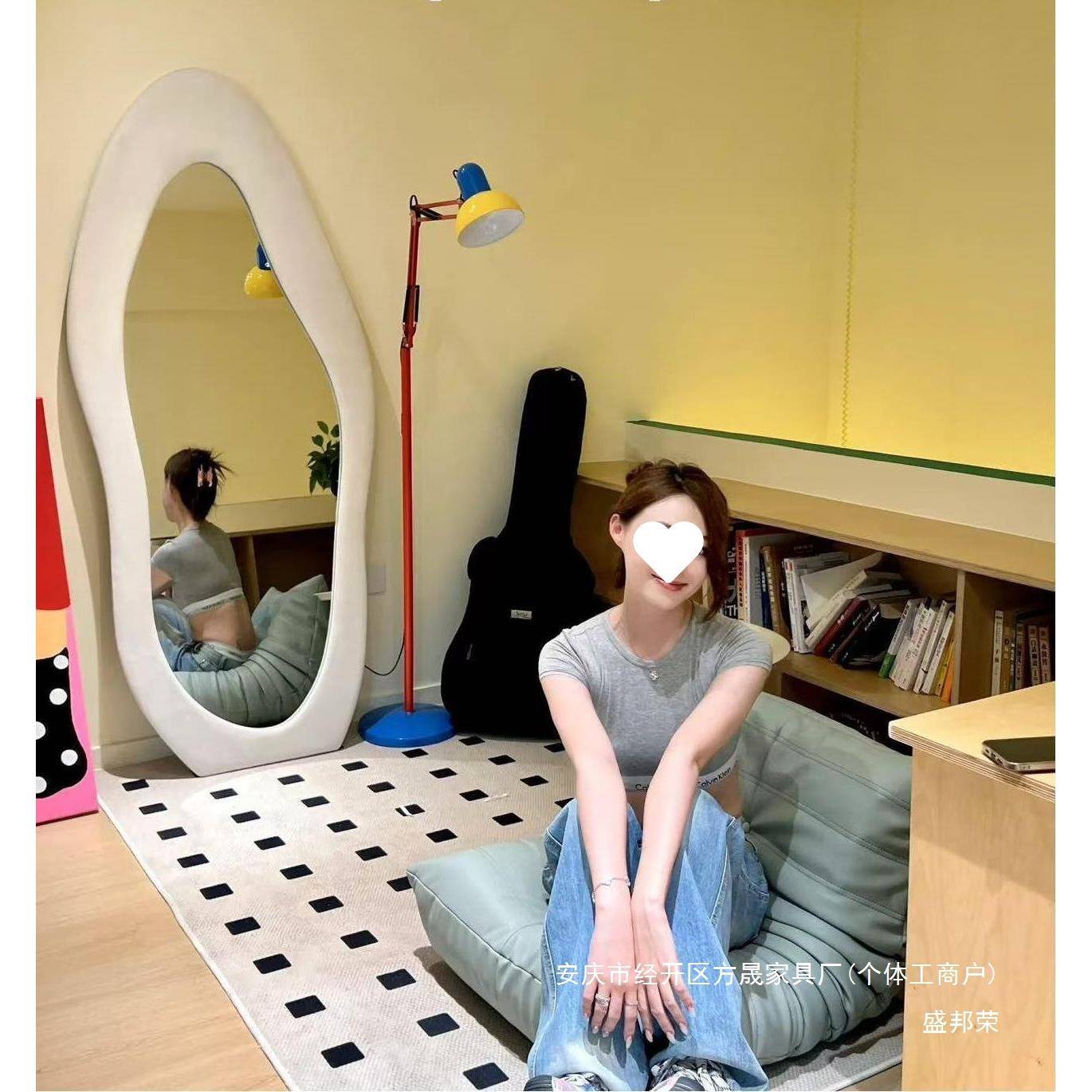 工厂家用服装落地试衣全身网红镜子芒果轻奢衣帽间置地卧室穿衣镜