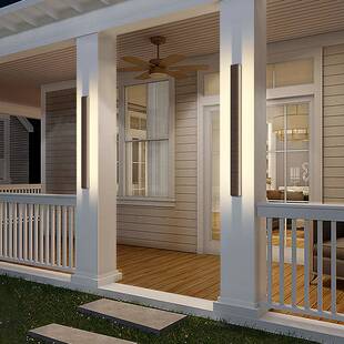 户外长条壁灯太阳能庭院室外别墅大门灯花园围墙洗墙灯超亮露台灯