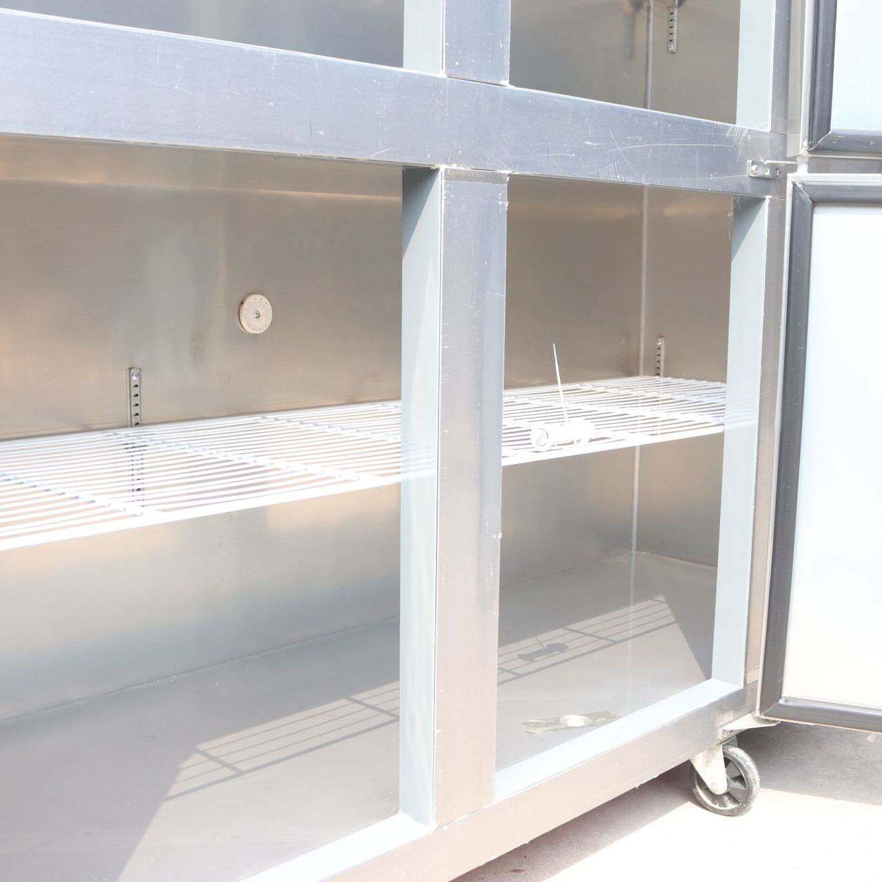 商用六门冰柜冷藏展示柜保鲜柜冷冻柜厨具电6门双温冰箱铜管制冷