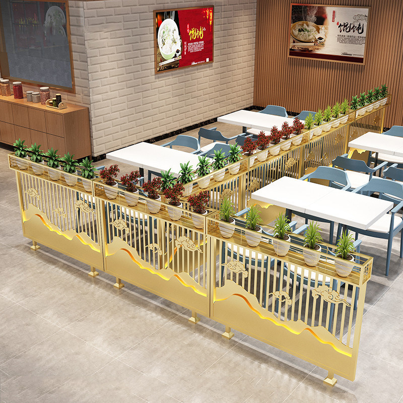 铁艺矮隔断客厅餐厅置物架绿植花槽架酒吧屏风过道装饰护栏墙玄关