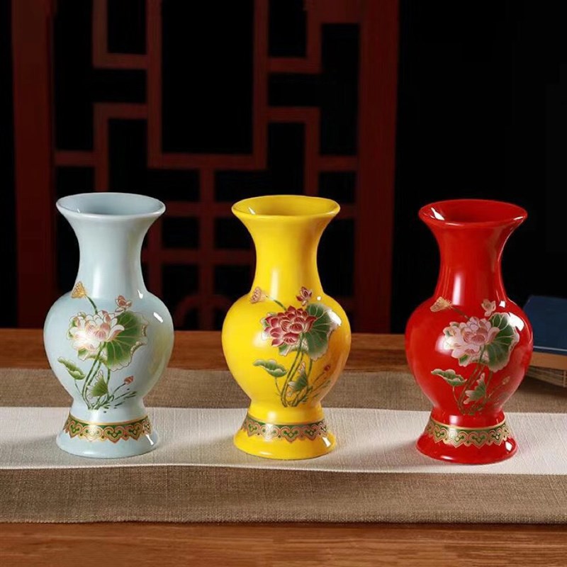 陶瓷花瓶摆件客厅插花中t式家居装饰品电视柜玄关博古架工艺品