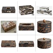 饰摆设 饰盒饰品酒店房间书房会所玄关柜面装 现代新中式 轻奢高端装