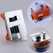 贝西酒店工程暗装 配件墙体预埋盒隐藏冷热混水阀二进二出开关阀体