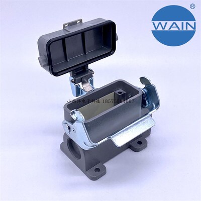 H10A-SF-1L/W-CV-M20 WAIN重载连接器 唯恩 封底 底座小10针底M25