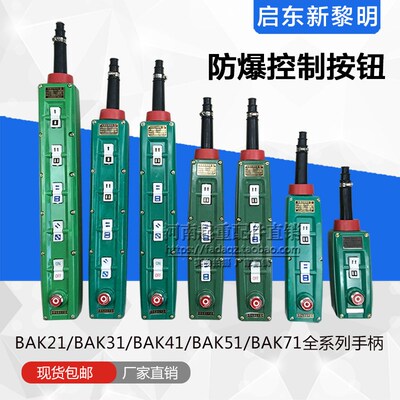 启东新黎明防爆电动葫芦控制手柄  起重机/行车防爆操作按钮开关