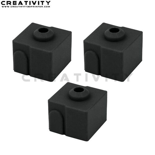 Ender3v3se专用硅胶套 高温防烫3D打印机配件黑色多个硅胶保护套