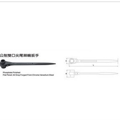 原装美国力可达 尖尾双头棘轮扳手 4655 ARW-40B4655