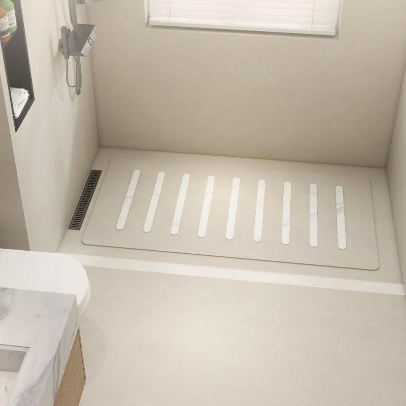 下沉式淋浴房防滑岩板卫生间浴室防滑F石板脚踏板干湿分离家用定