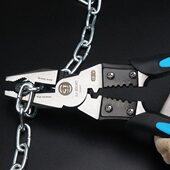 多功能老虎钳工业级省力钢丝钳尖嘴钳德万用电工钳子剥线钳斜口钳