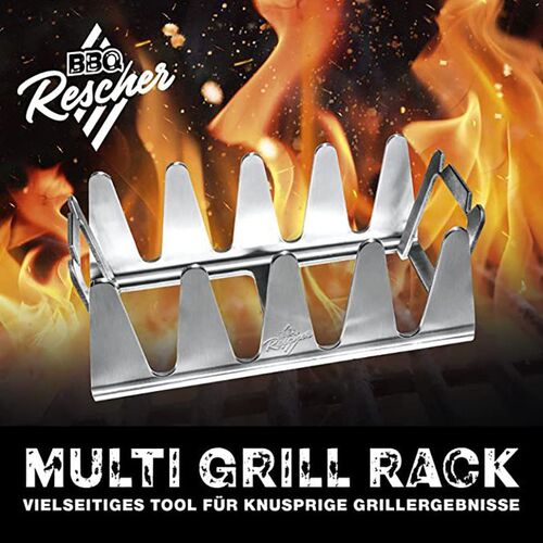 BBQ Rescher Grill Rack户外鸡腿烧烤架烤肉烤串家庭便携烤架