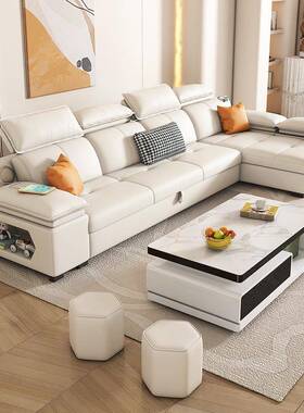 202沙5新款23666沙发能客厅现代简用约奶油风发床多功两可折叠伸
