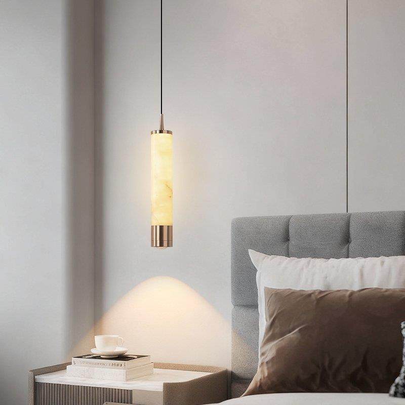 现代简性约卧护室床头Lighting灯眼吊轻奢个云石吊灯餐厅吧台玄关,家装灯饰光源,智能吊灯,淘宝优惠券,粉丝福利购,淘宝优惠卷