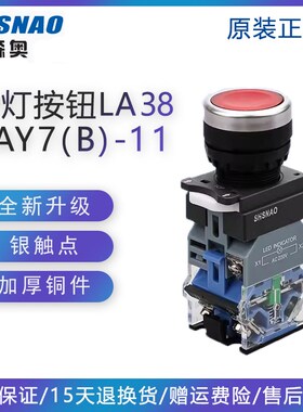 森奥 SAY7-B LA39-11D LA38-11DZS 带LED灯 复位 自锁  平头按钮