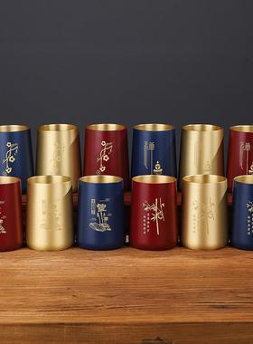 黄铜茶道六子具茶道功夫茶具配47517件6君子茶工茶洗茶夹茶勺茶泡