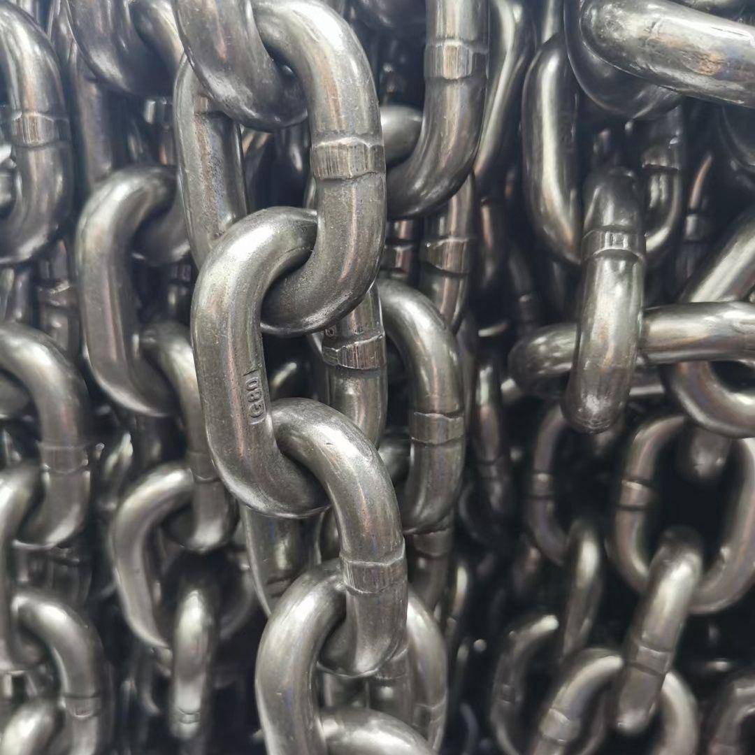 条起重链G80锰钢链条手拉条葫芦条链网红UUJ桥索铁链拖车链吊链