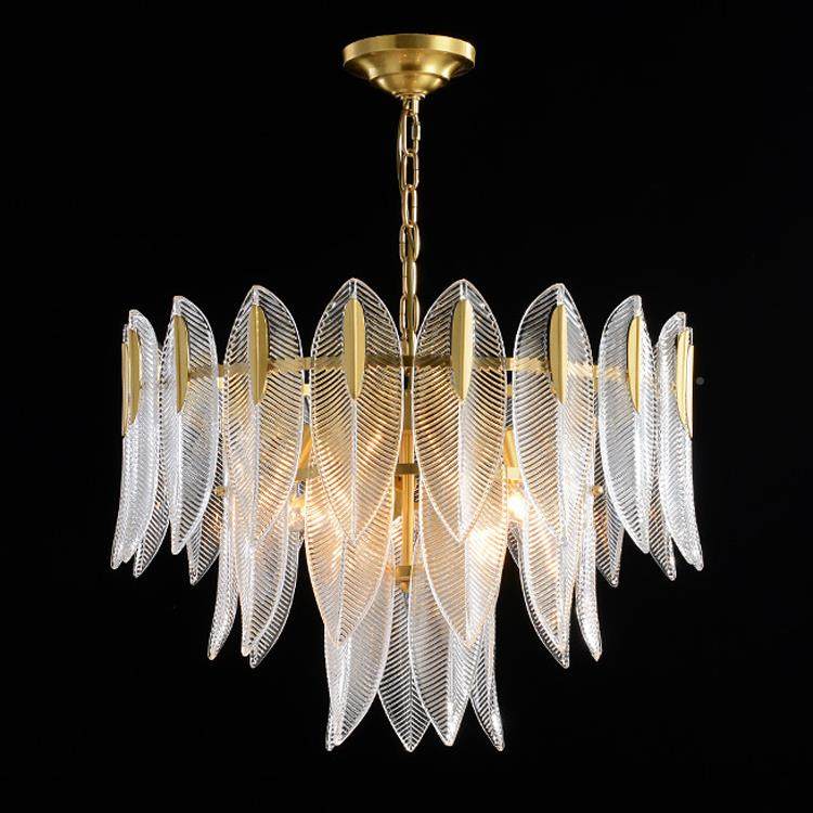 代轻奢大气客厅吊灯时现尚艺术卧室灯厅饰意个性餐535创玻璃叶片,家装灯饰光源,智能吊灯,淘宝优惠券,粉丝福利购,淘宝优惠卷