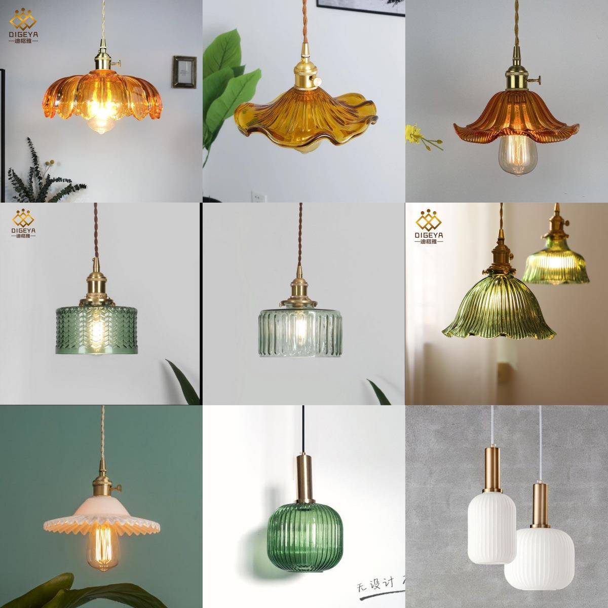 清仓捡漏特价专区式约玻璃日吊灯卧简326室头餐厅阳台过道小吊床